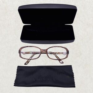 Versace Eyeglasses Frame 3149-B 934 – 52-17 130 (Prescription Lenses Installed)